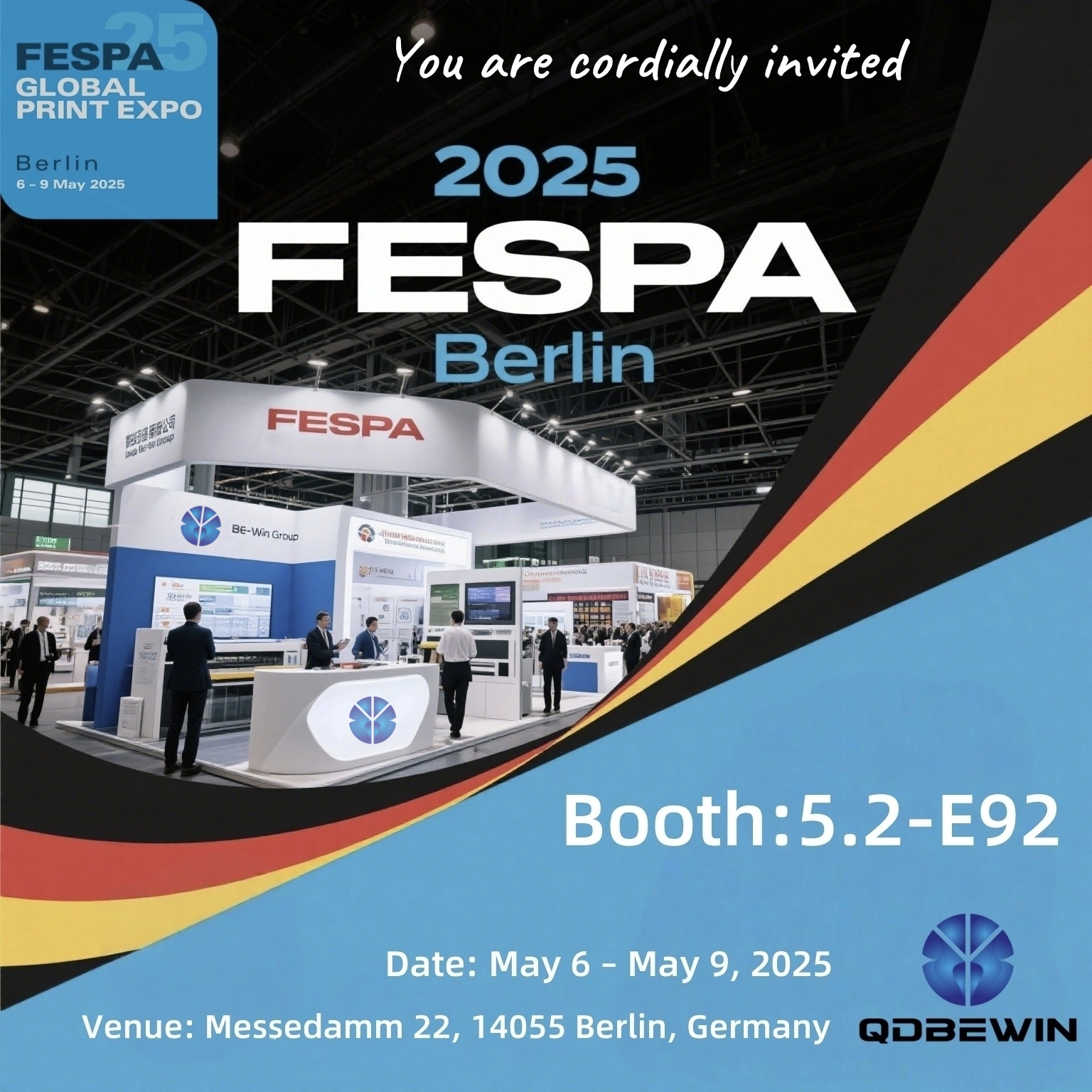 Qingdao Be-Irabazi Erakutsi Fespa 2025 Berlin - Booth 5.2-E92